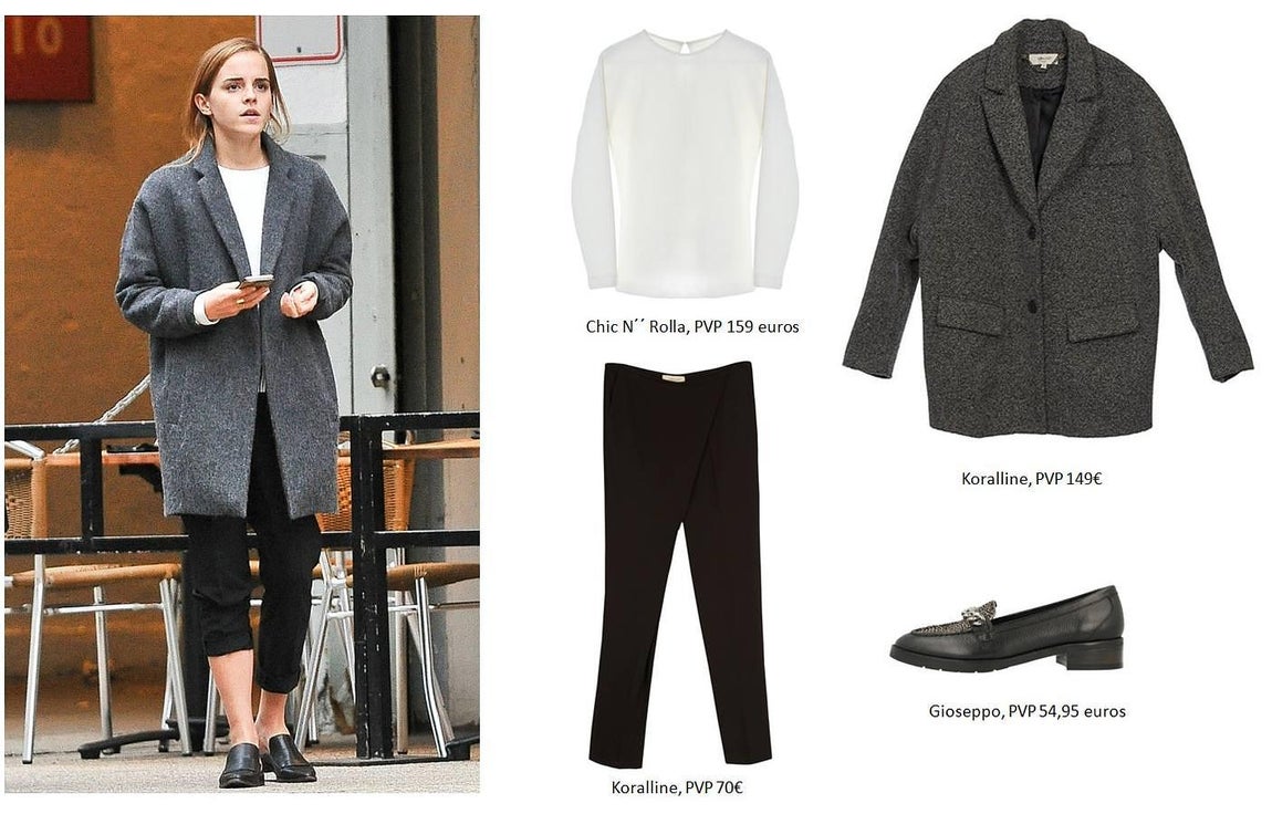 Emma Watson, cuidado estilo homeless. 