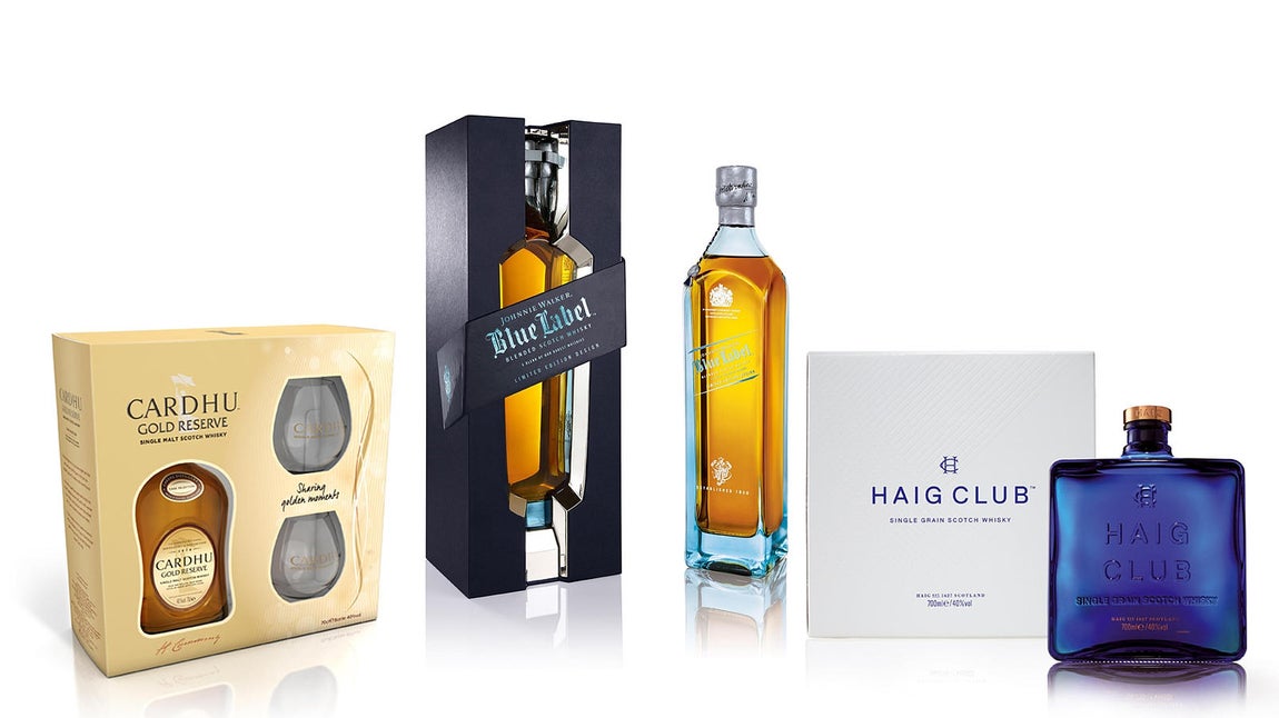 Mención aparte merecen los whiskies como el Cardhu Gold Reserve, el mítico whisky escocés premium con una historia de más de 200 años, Johnnie Walker BLue Label, la joya de la corona de la casa Johnnie Walker elaborado a partir de 16 whiskies de los que solo una de cada 10.000 barricas o el Haig ClubTM, un nuevo single grain scotch whisky que ha venido a revolucionar. 