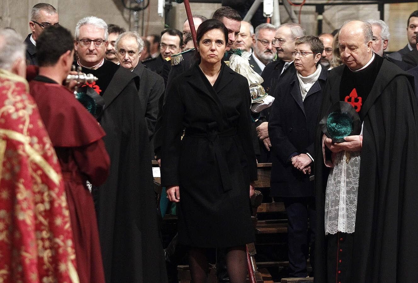 El alcalde de Santiago optó una vez más por no asistir a la ceremonia religiosa en el interior de la Catedral compostelana