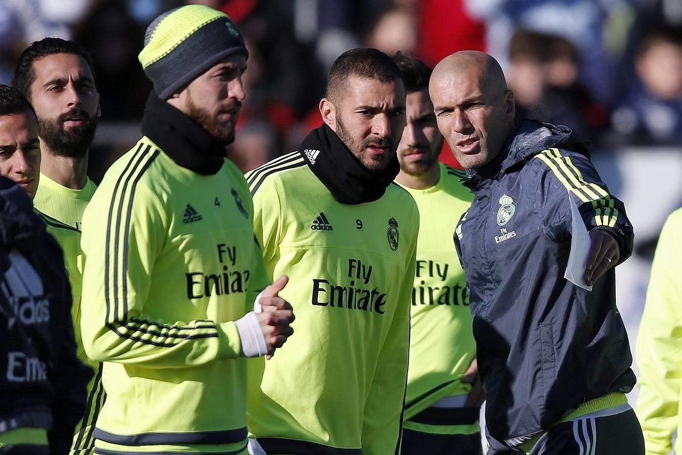 Primeras imágenes de Zidane como entrenador del Real Madrid