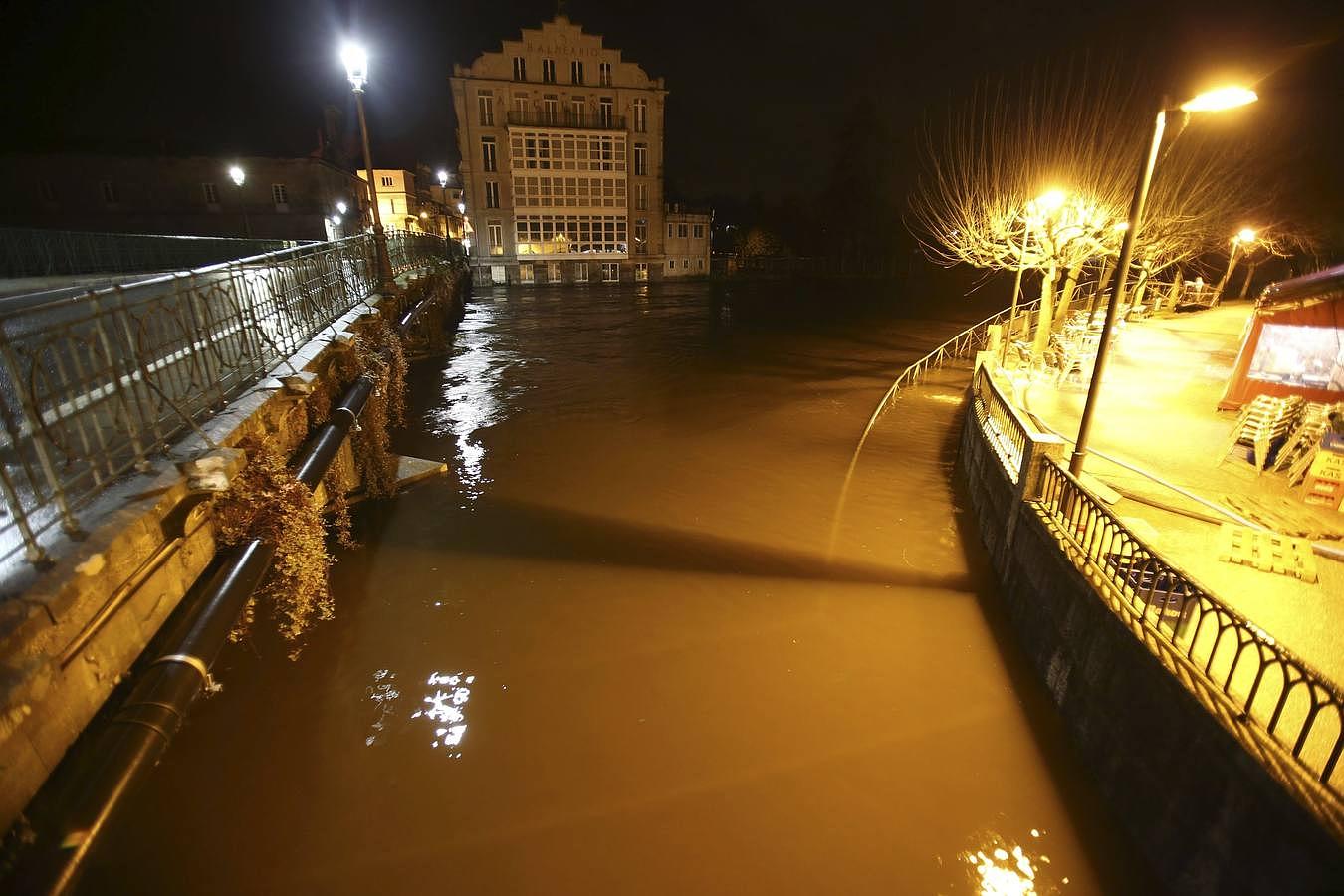 La presa de Caldas de Reis, al límite