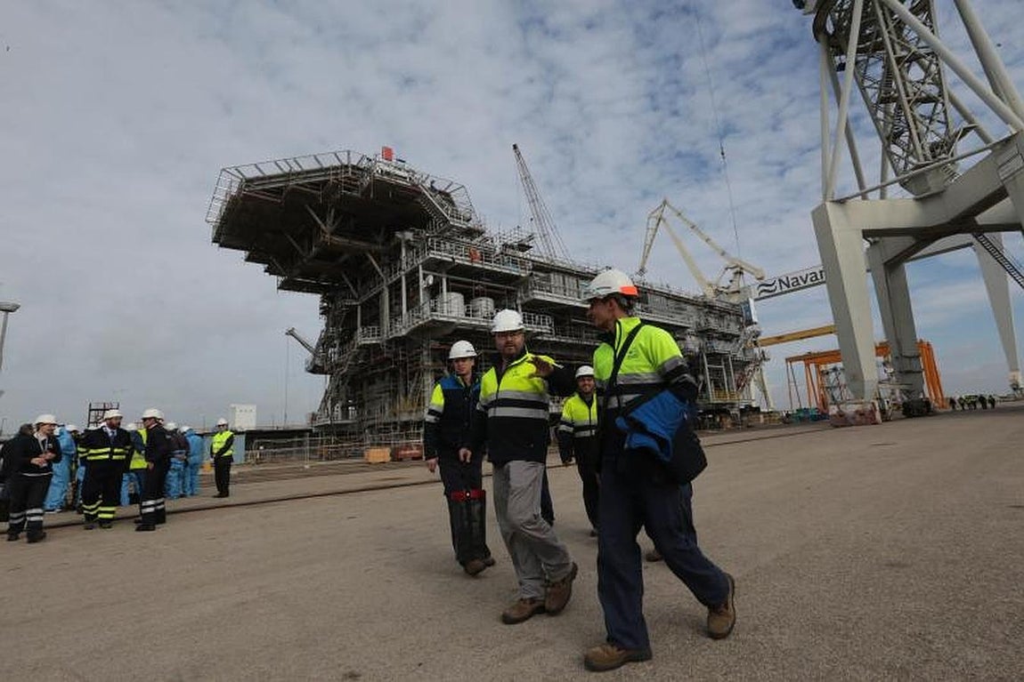 Antonio Sanz visita Navantia