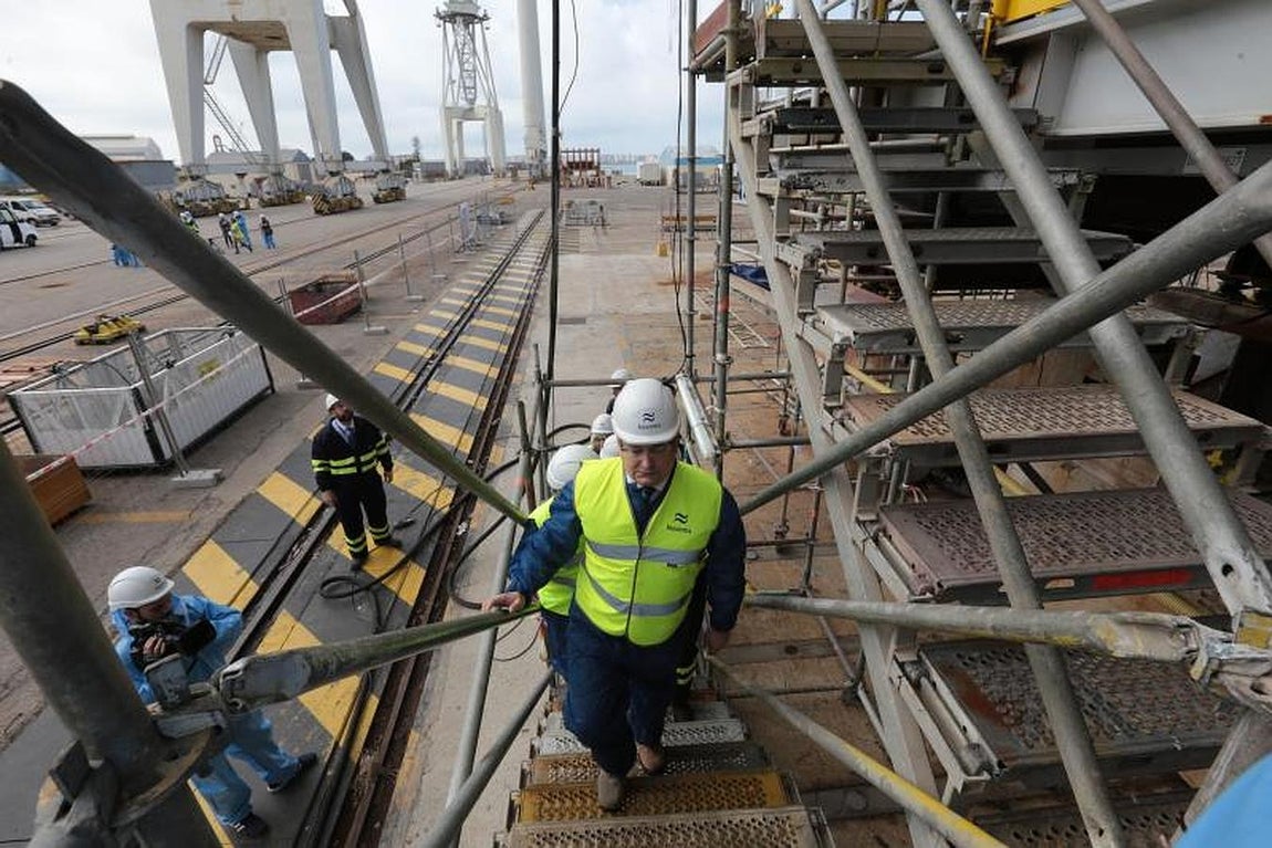 Antonio Sanz visita Navantia