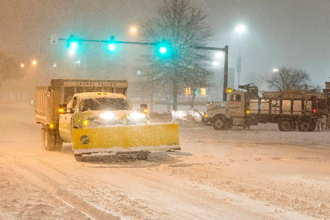 La tormenta ha alterado el ritmo habitual de la vida en Washington. 