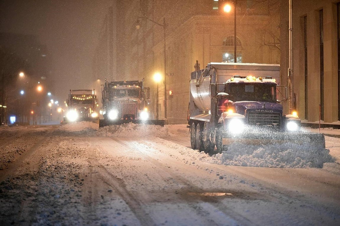La tormenta ha alterado el ritmo habitual de la vida en Washington. 