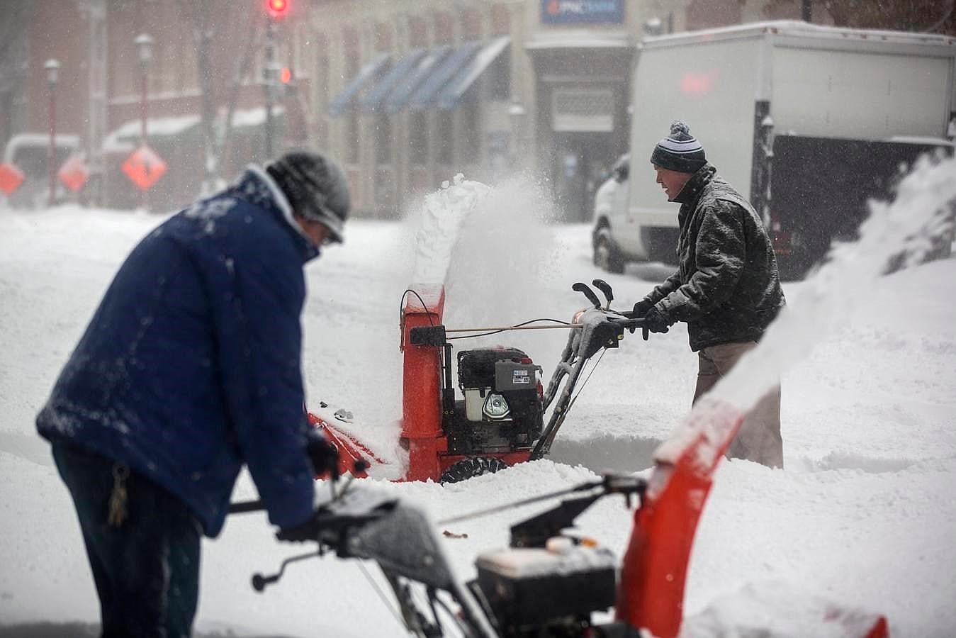 La nieve ha anegado los principales enclaves de Washington. 