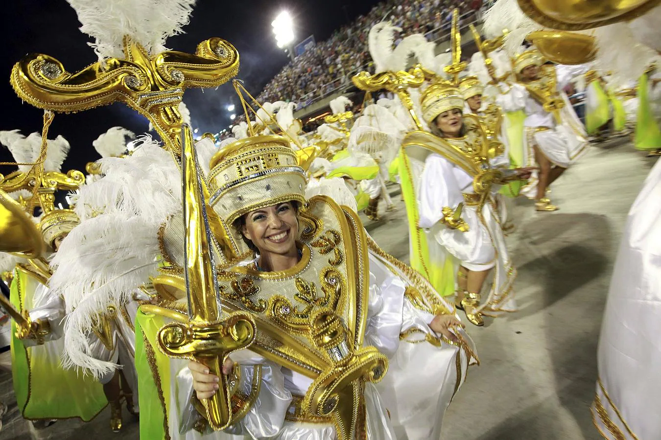 Río de Janeiro celebra el carnaval. La escuela de samba Mocidade Independente de Padre Miguel durante el primer día de los desfiles de las escuelas de samba del Grupo Especial