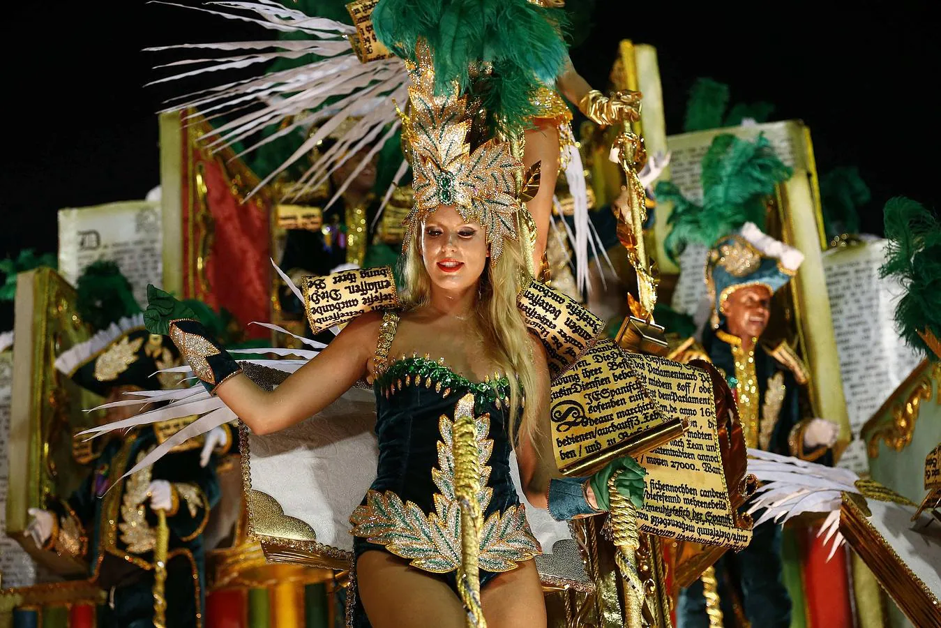 Río de Janeiro celebra el carnaval. La escuela de samba Mocidade Independente de Padre Miguel durante el primer día de los desfiles de las escuelas de samba del Grupo Especial