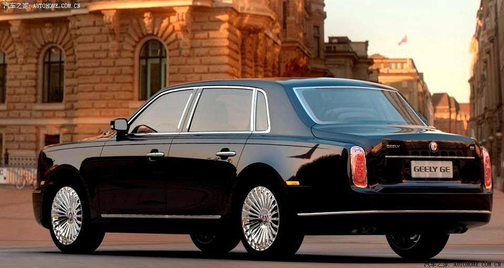 Puede parecer un Rolls-Royce Phantom, pero en realidad es su versión china. Se llama Geely GE, y su precio traducido a euros sería de unos 43.000