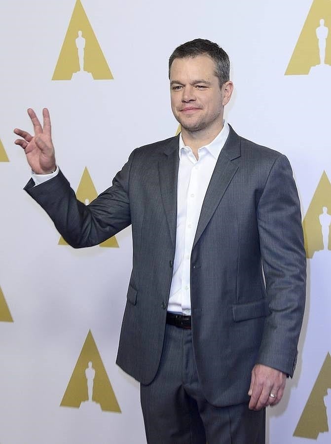 Matt Damon está nominado a mejor actor principal por su papel en la película «The Martian». 