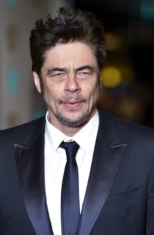 Benicio del Toro, en la alfombra roja de los premios Bafta. 