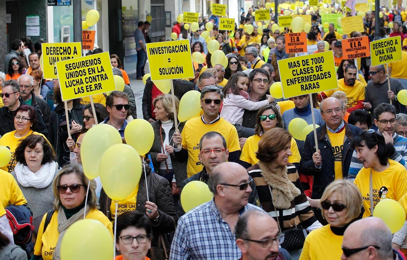 La marcha «amarilla» para sacar las enfermedades raras de su invisibilidad