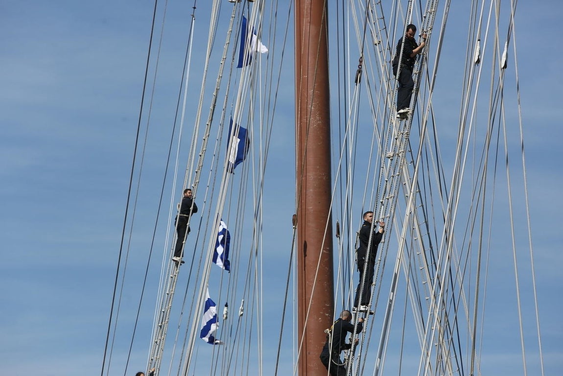 El buque escuela Juan Sebastián de Elcano, en Cádiz
