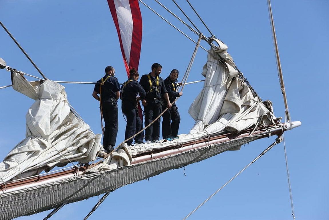 El buque escuela Juan Sebastián de Elcano, en Cádiz