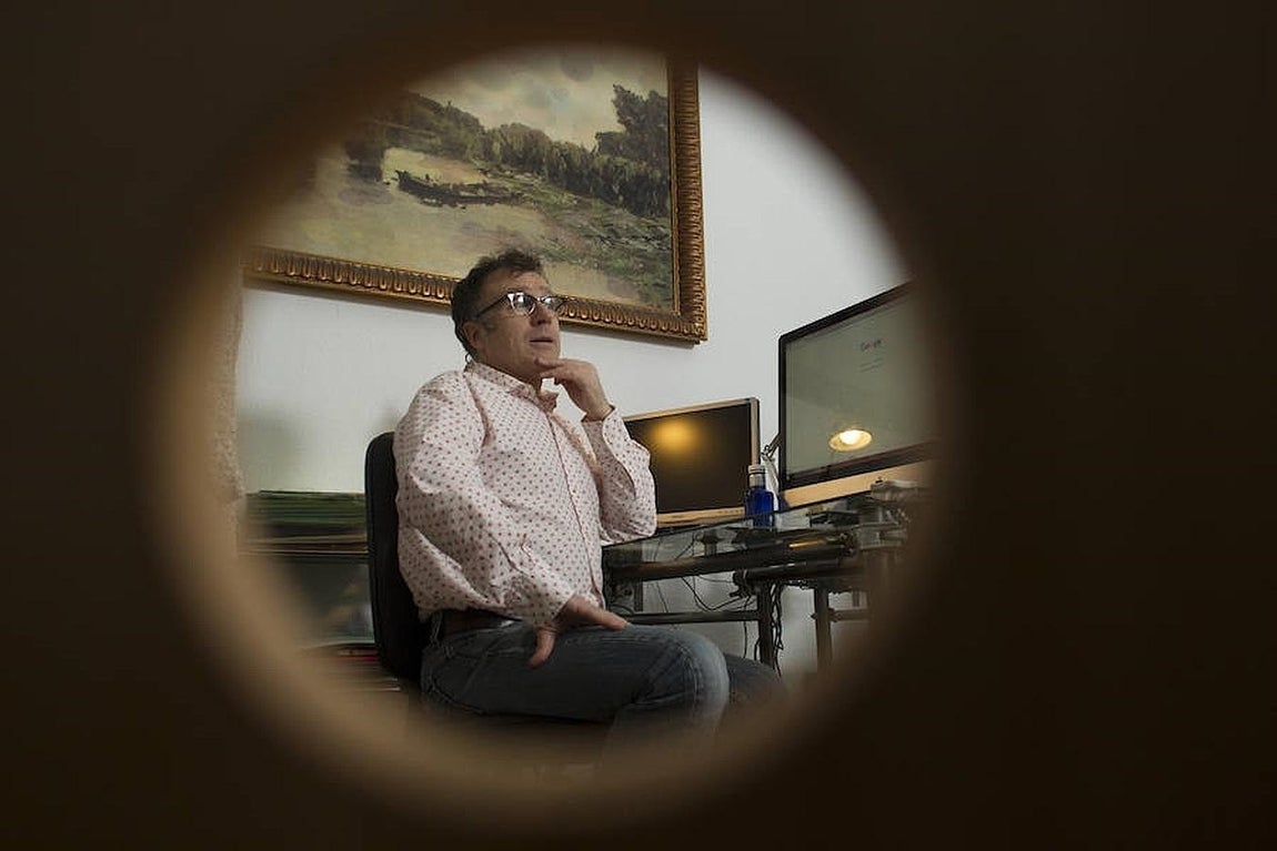 Mateo Maté, durante un momento de nuestra entrevista. 