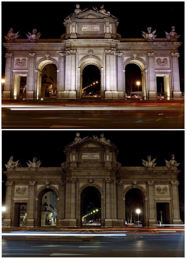 La puerta de Alcalá, en Madrid. 
