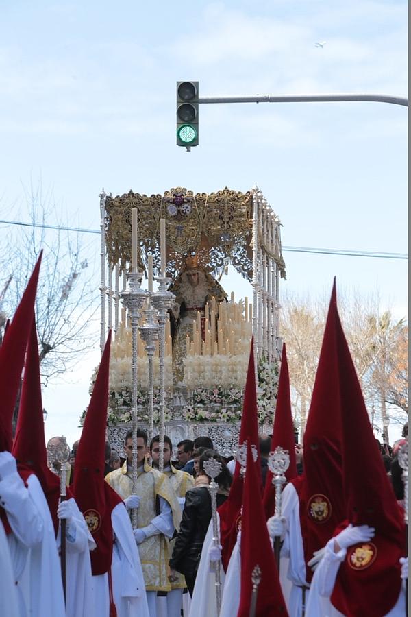 Fotos: La Borriquita en el Domingo de Ramos