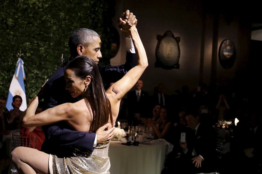 Barack Obama baila un tango.. 