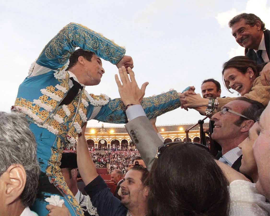 El romance de José María Manzanares con Sevilla, foto a foto