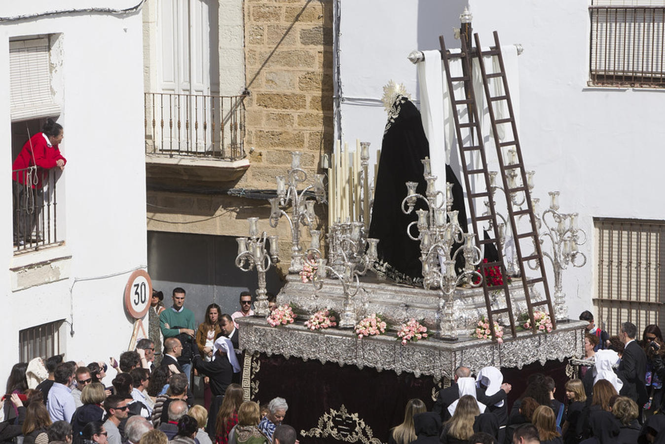 Santo Entierro el Sábado Santo en Cádiz. Semana Santa 2016