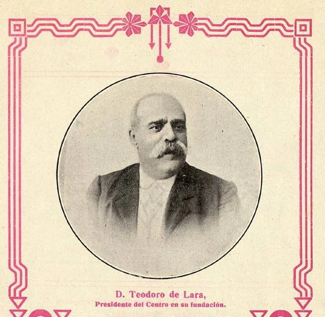 Teodoro Lara. Presidente y miembro fundador del Casino en 1866. Foto Memoria del 50 Aniversario. Archivo Municipal de Toledo