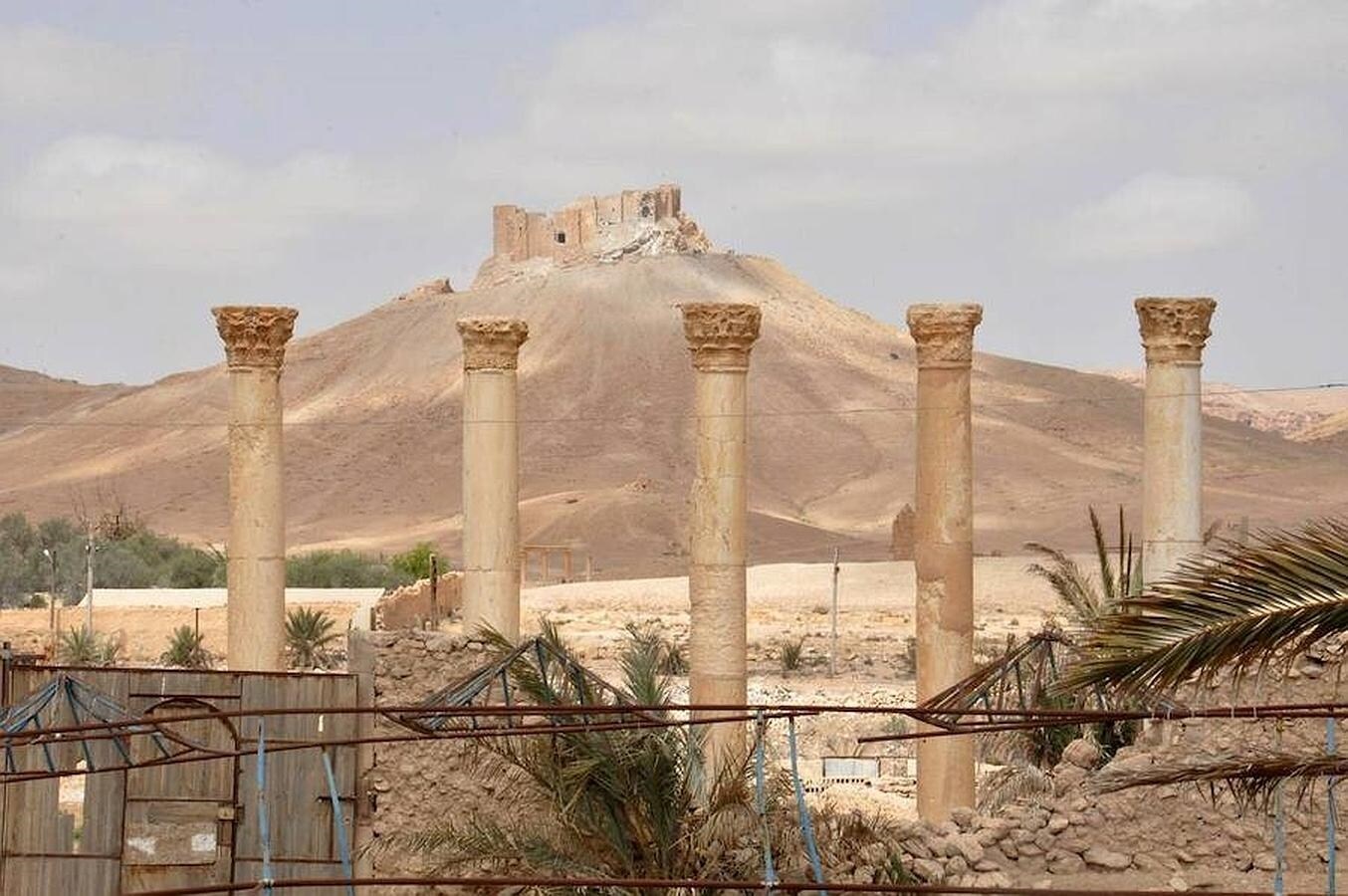Palmira se yergue en mitad del desierto y es un punto vital para controlar la ruta que conecta Damasco con Deir ez-Zor