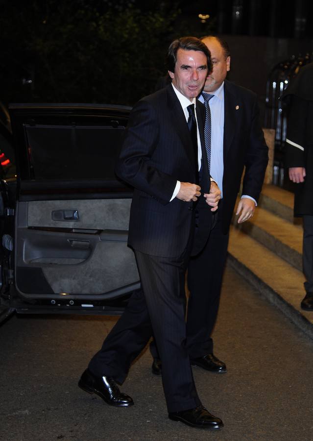 José María Aznar, invitado al cumpleños número 80 de Mario Vargas Llosa. 