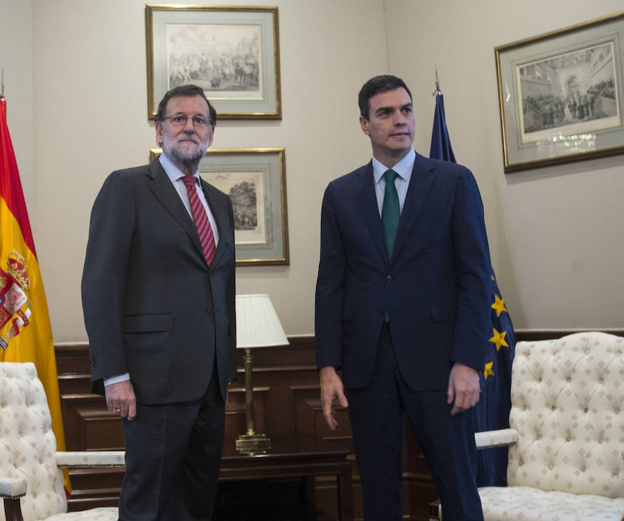 Sin acuerdo. El líder del PSOE, Pedro Sánchez, rechazó cualquier acuerdo de gobierno con el PP