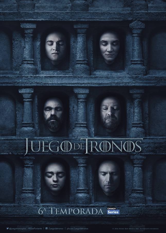 ¿Por qué aparecen todos los protagonistas en la Sala de los Rostros?. En el primero de los teaser de la sexta temporada la voz en off de los protagonistas acompañaba a las caras presentes en la Sala de los Rostros de la Casa de Blanco y Negro, tanto los muertos como los vivos