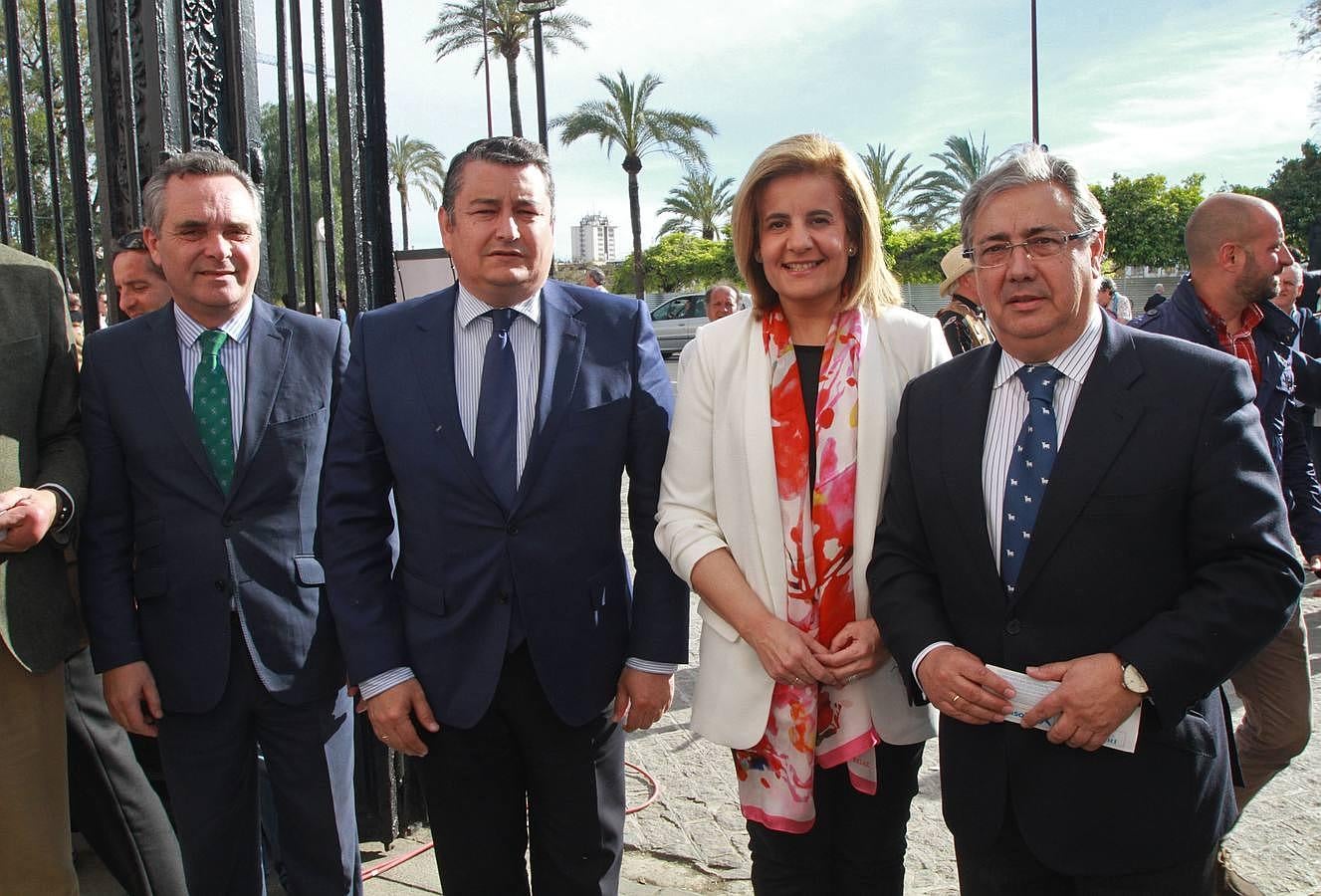 Juan Bueno, Antonio Sanz, Fátima Báñez y Juan Ignacio Zoido