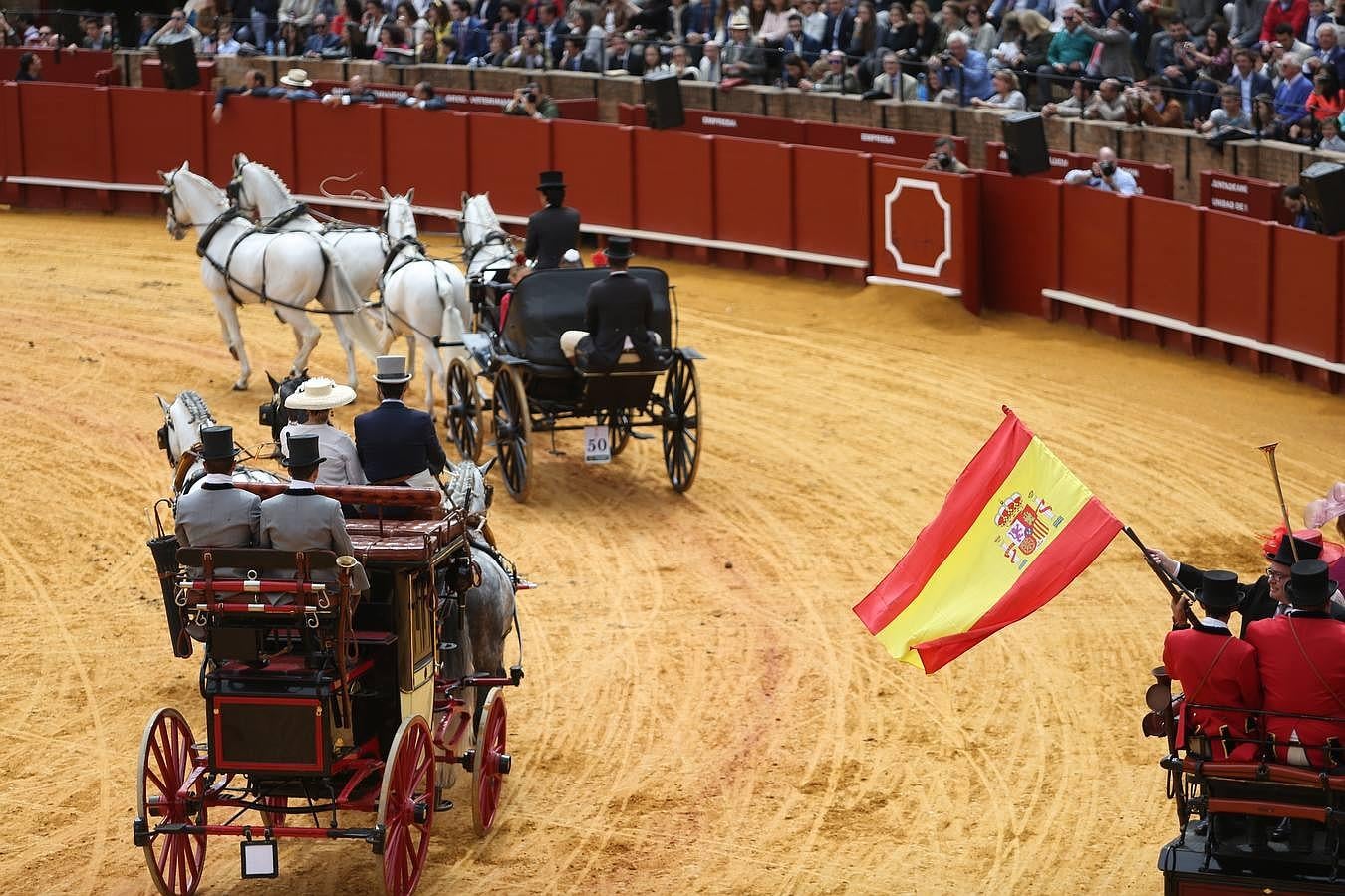 Exhibición de enganches en la Maestranza