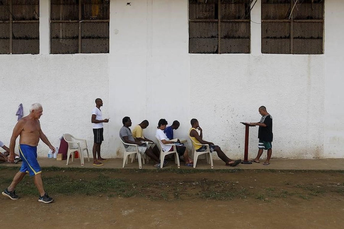 Presos de la prisión de «La Joya». 