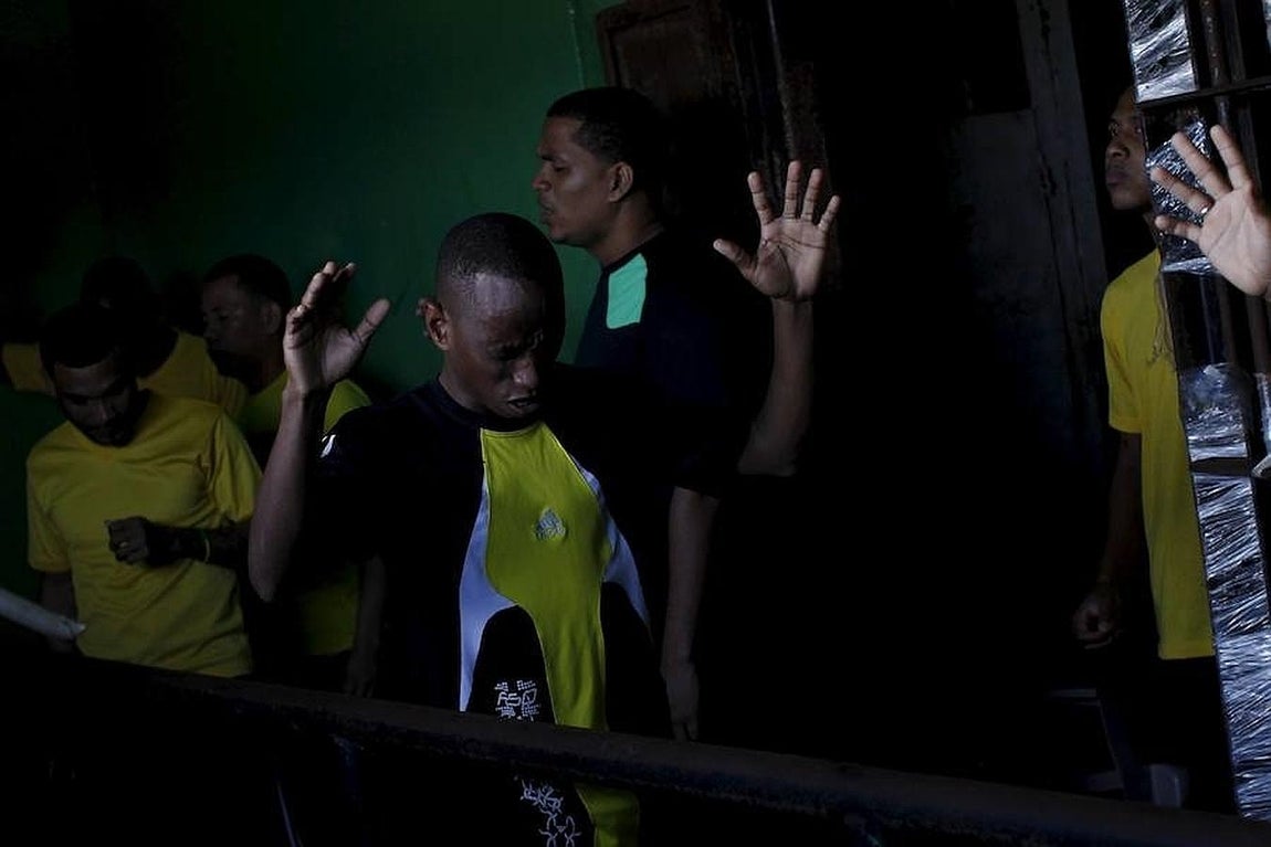 Presos de la prisión de «La Joya». 