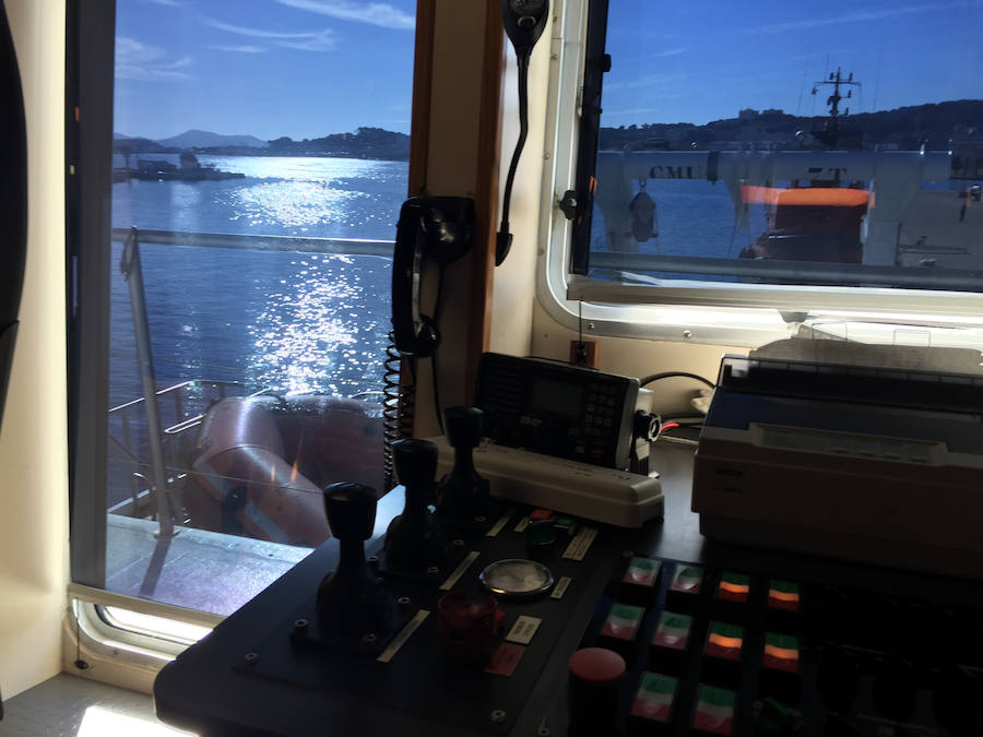 Desde el puente del André Malraux, todo está listo. 