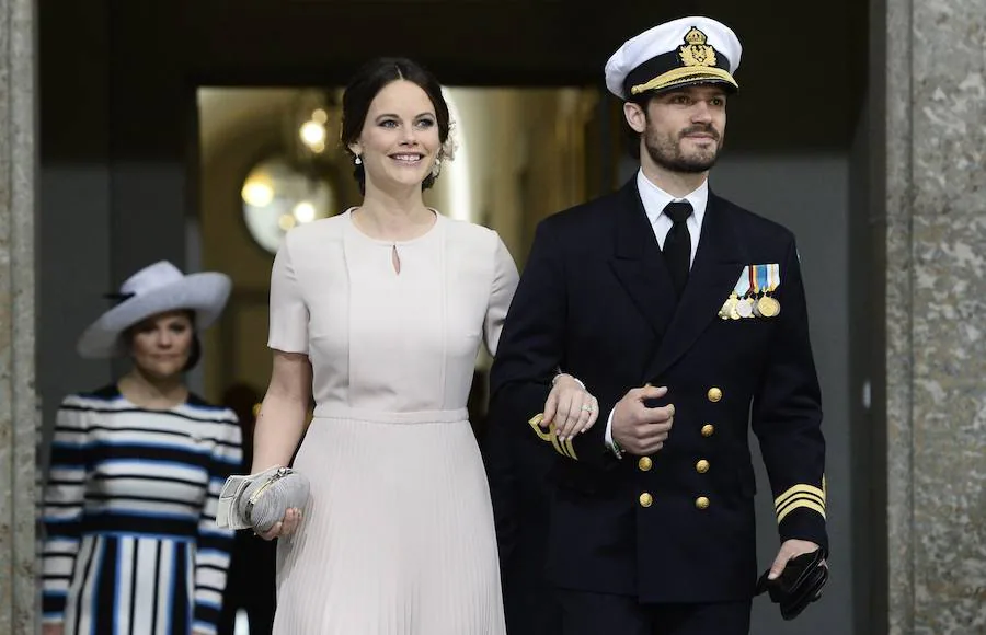 Los príncipes Carlos Felipe y Sofia de Suecia
