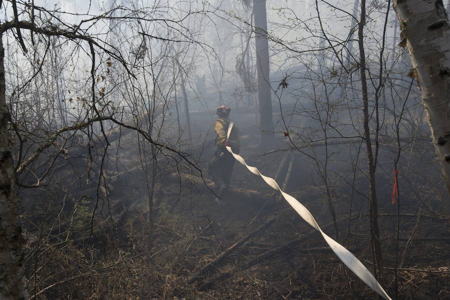 El furioso incendio de Canadá, en imágenes