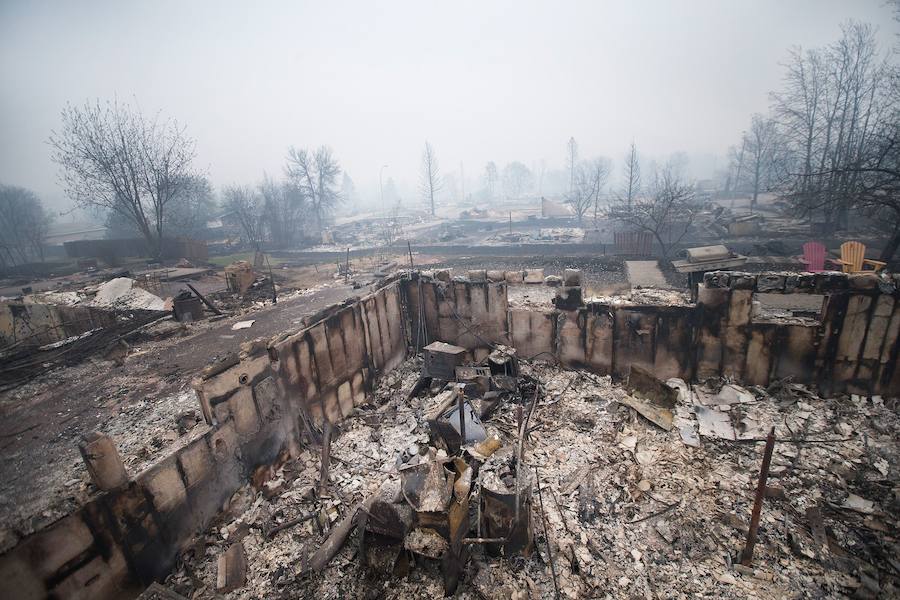 El furioso incendio de Canadá, en imágenes