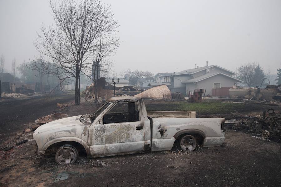 El furioso incendio de Canadá, en imágenes