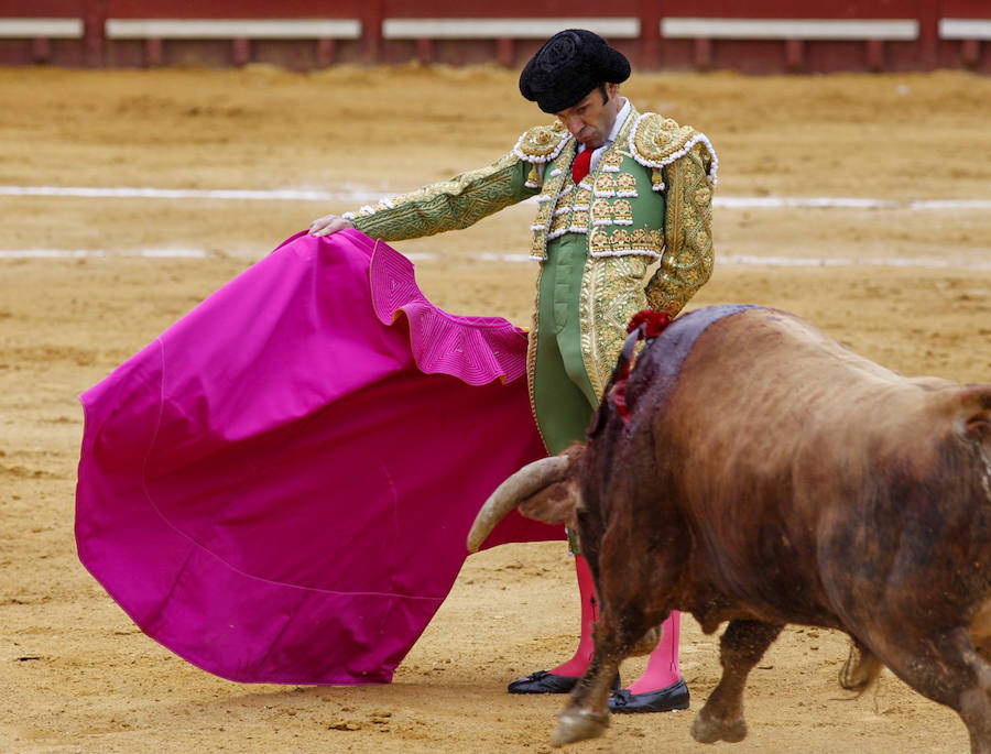 José Tomás, durante la corrida. 