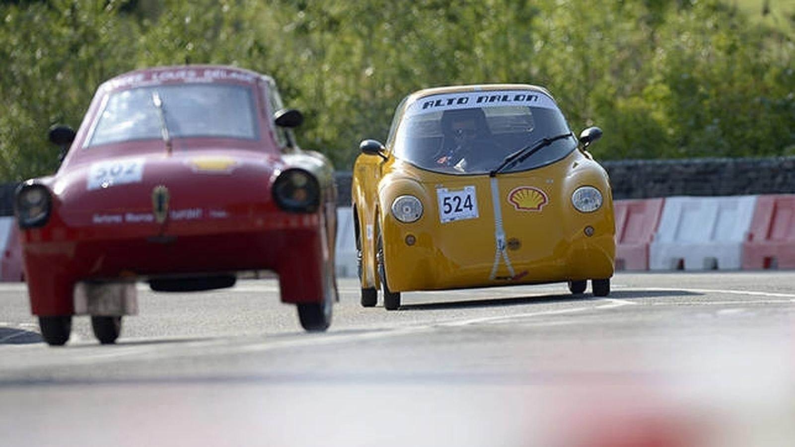 Los coches del año pasado en el Shell Eco-marathon de Roterdam