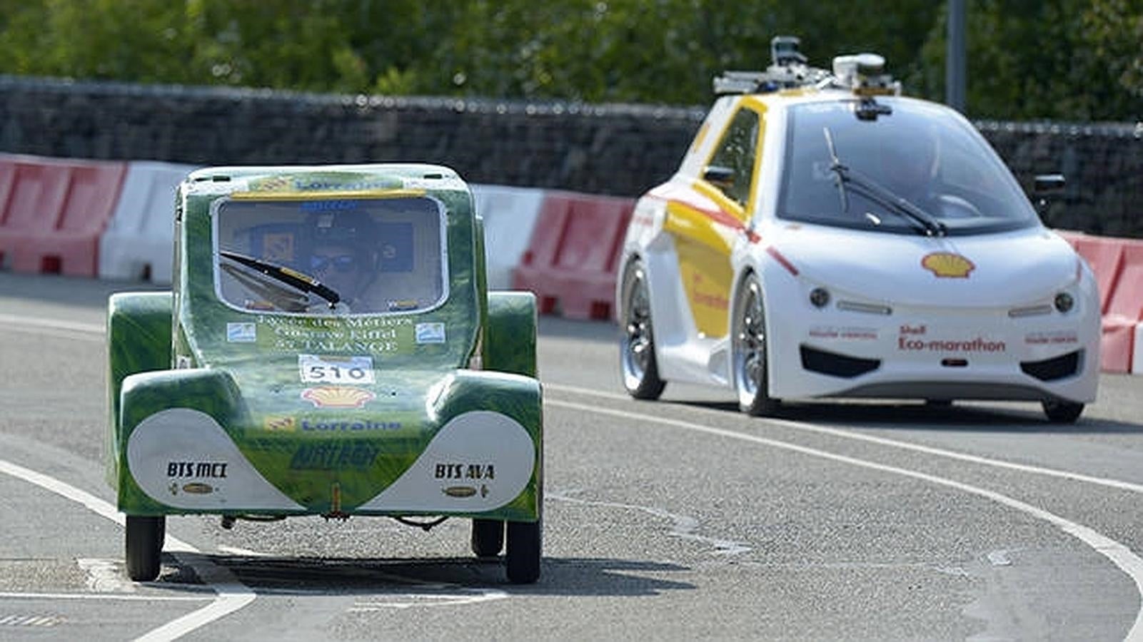 Los coches del año pasado en el Shell Eco-marathon de Roterdam