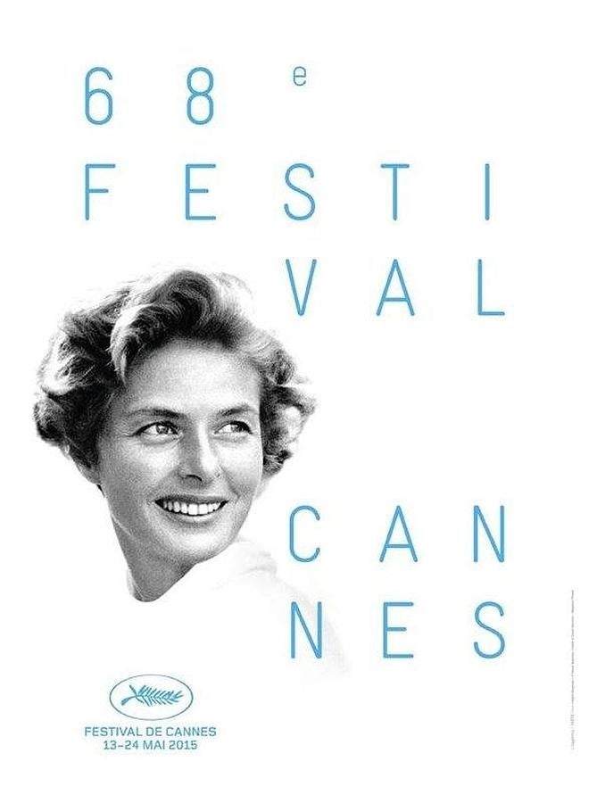 A una sonriente Ingrid Bergman, presidenta del jurado en 1973, fue dedicado el cartel de la 68 edición. 