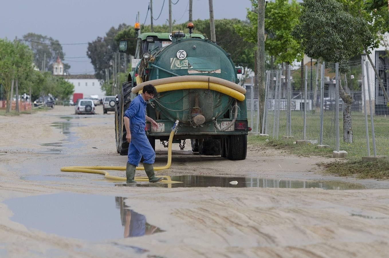 Así está la aldea del Rocío en el inicio de la romería