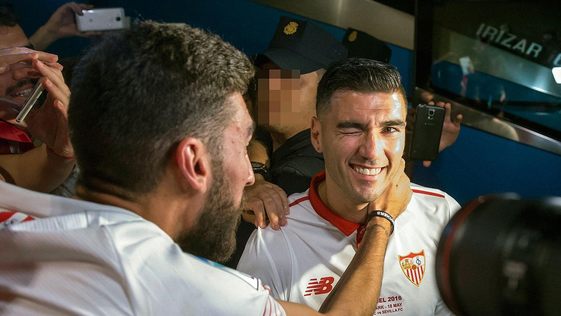 El Sevilla llega a la ciudad con la Europa League