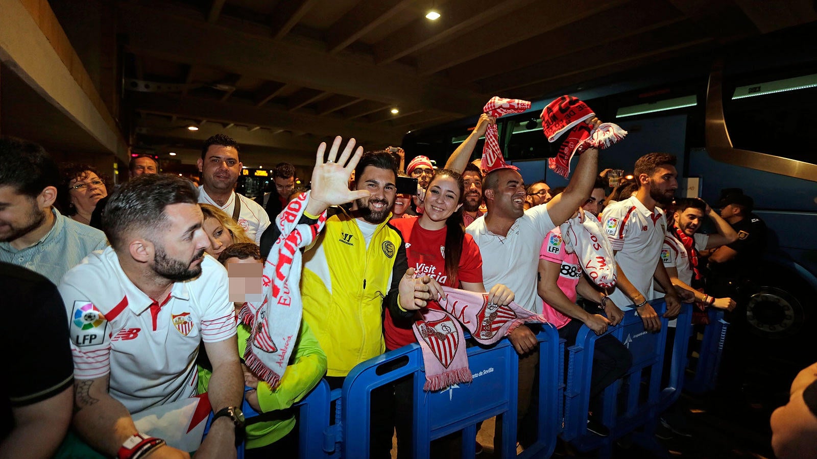 El Sevilla llega a la ciudad con la Europa League