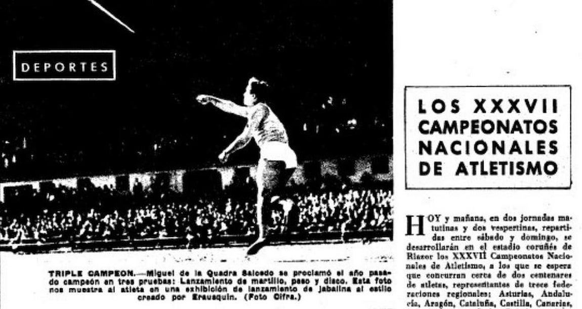 En las páginas de Blanco y Negro en 1957. 