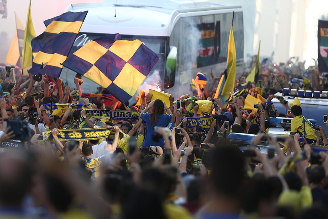 Así fue la bienvenida al Cádiz
