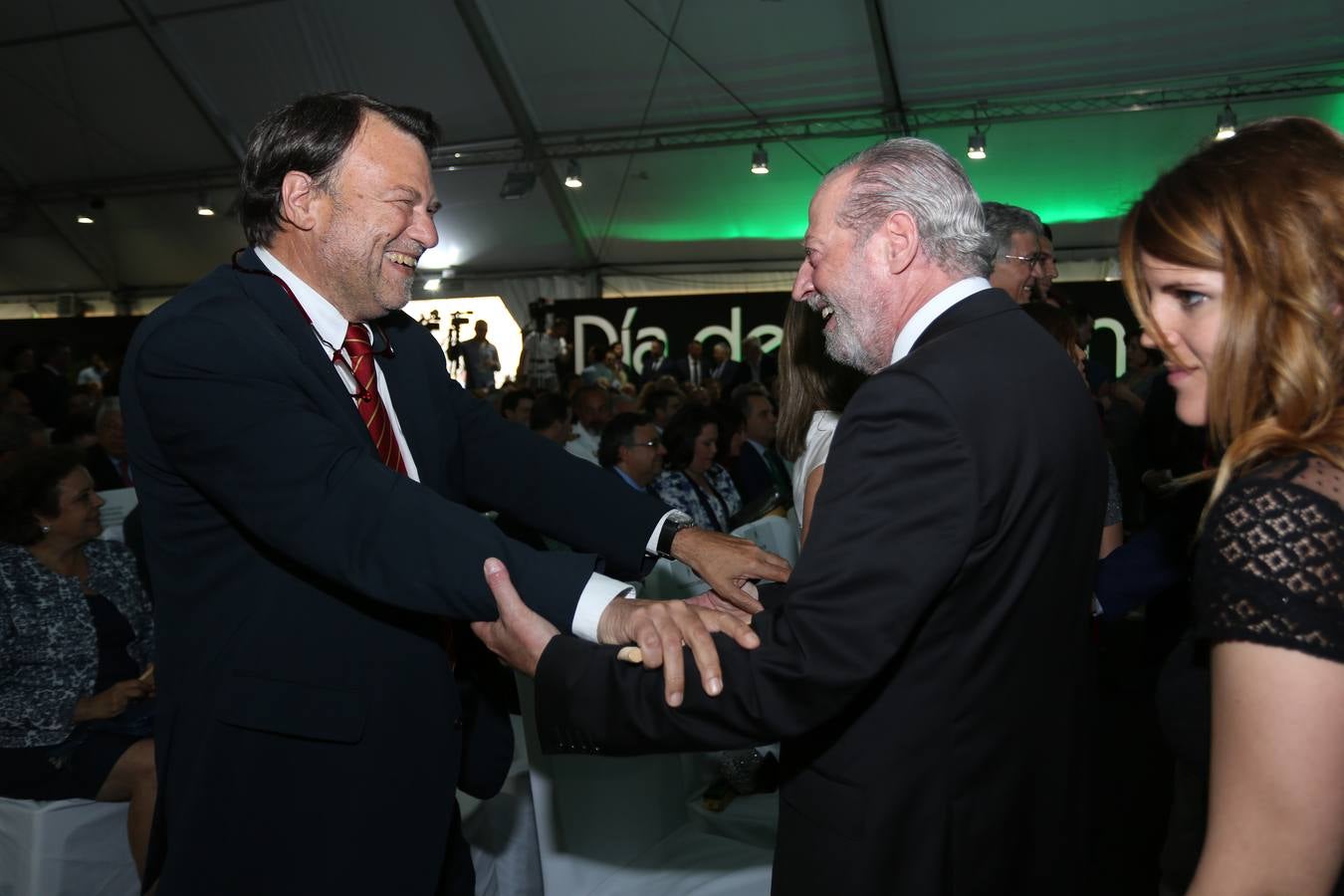 El acto de entrega de medallas de la provincia de Sevilla estuvo presidido por el presidente de la Federación Española de Municipios y Provincias (FEMP) y alcalde de Vigo, Abel Caballero