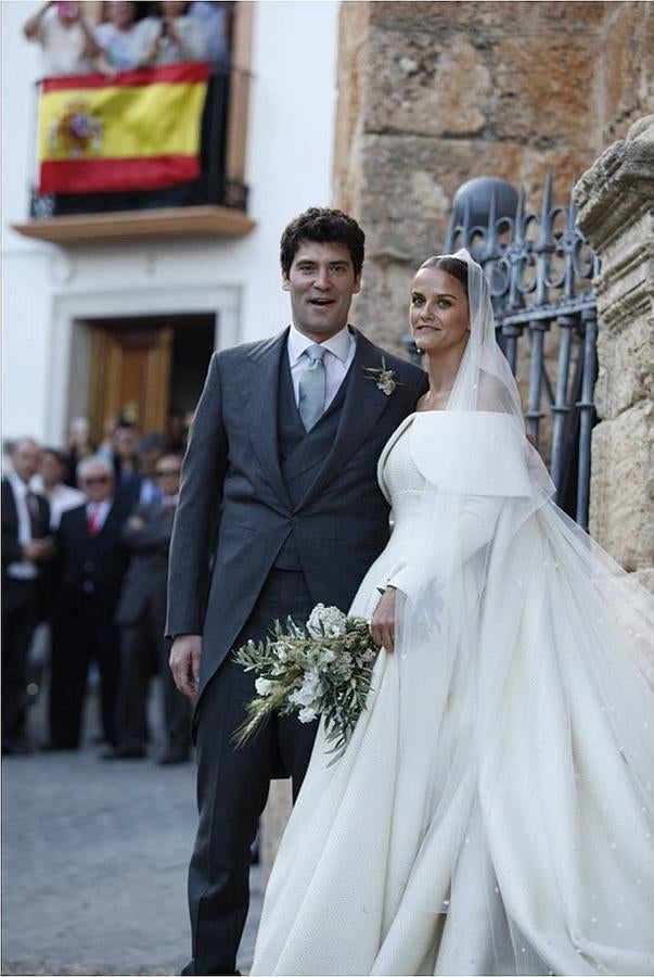 Los novios Alejandro Santo Domingo y Charlotte Wellesley