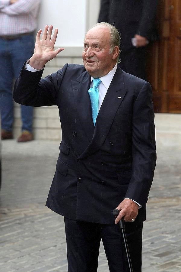 El Rey Juan Carlos entre los invitados al enlace. 